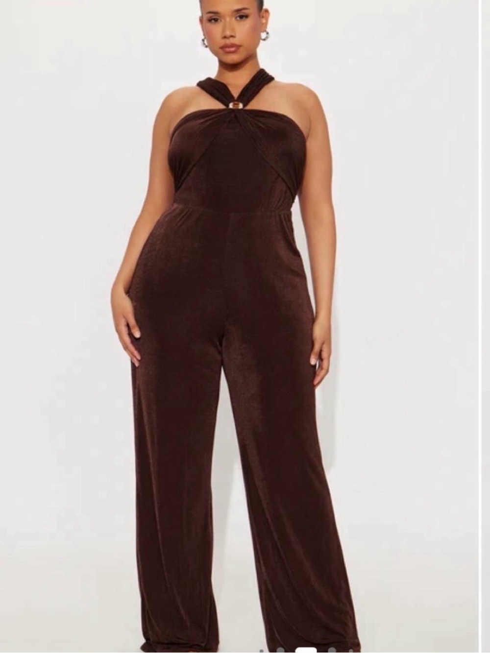 Fashion Nova Women's Brown Jumpsuit